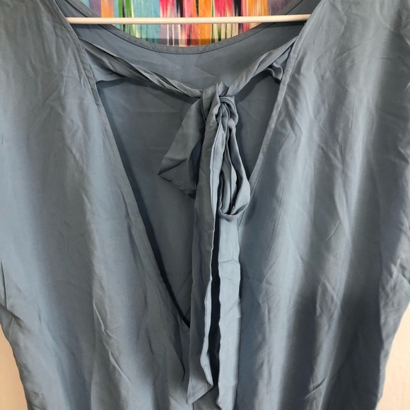 F21 light blue cap sleeve romper, large - Picture 4 of 6